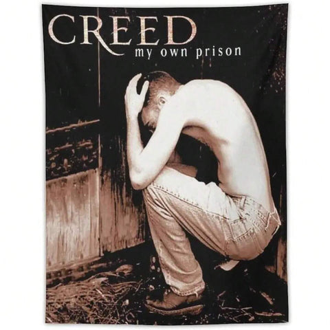 Creeds Band Tapestry, Music Art Poster, Novelty Flag, Graphic Wall Hanging Backdrop, Decoration For Room Dorm Home Decor Party Banner Father's Day Gifts,Gifts Boyfriend,Gifts For Girl Adults,Gifts Under 100 Dollars,Cheap Stuff,Bathroom Tree