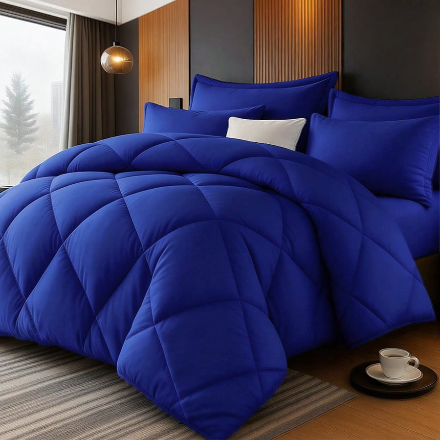 KTABEDDING 2/3PCS Minimalist Luxurious Diamond Grid Large Size Comforter Soft Microfiber Breathable Easy Care For All Seasons Bedding Set With Down Altemative Comforter And Pillowcases Large Size Bedroom Decor And Accessories Many Colors Available